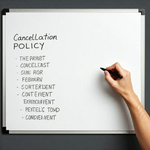 Flexible cancellation policy notes